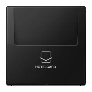 Jung Hotelcard-Schalter (ohne Taster-Einsatz), Hotelcard, Serie LS, graphitschwarz matt LS590CARDSWM