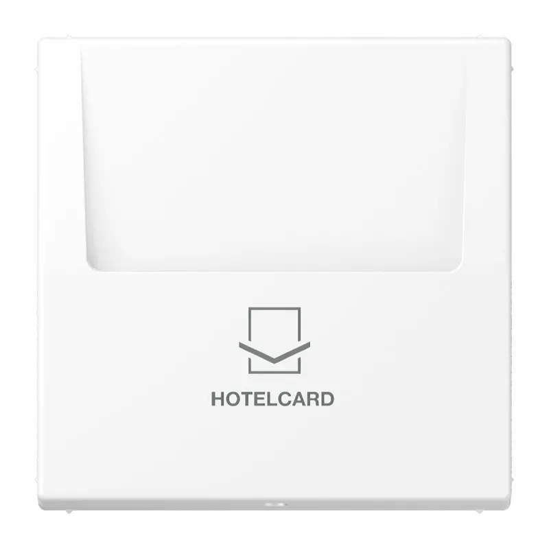 Jung Hotelcard-Schalter (ohne Taster-Einsatz), Hotelcard, Serie LS, schneeweiß matt LS590CARDWWM