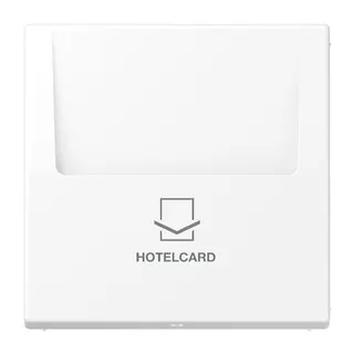 Jung Hotelcard-Schalter (ohne Taster-Einsatz), Hotelcard, Serie LS, schneeweiß matt LS590CARDWWM