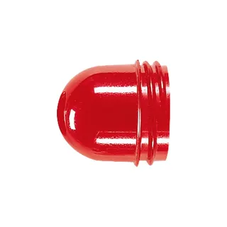 Jung Schraubhaube hoch, für Leuchtmittel mit max. 54 mm Gesamtlänge, Thermoplast, rot 37R