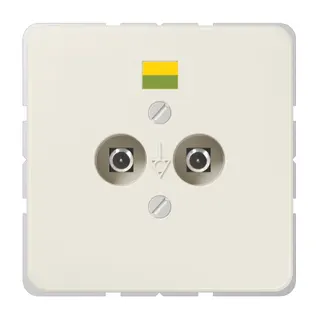 Jung Potentialausgleich-Steckdose, Duroplast, Serie CD, weiß 565-2