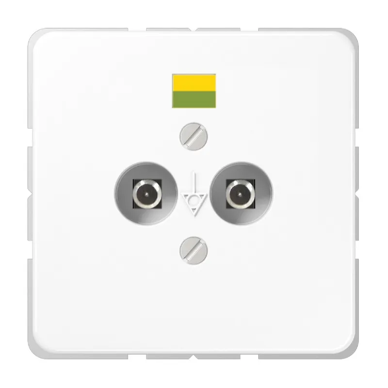 Jung Potentialausgleich-Steckdose, Duroplast, Serie CD, alpinweiß CD565-2WW