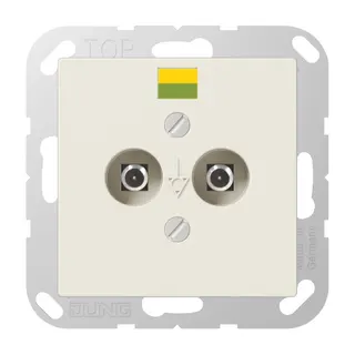 Jung Potentialausgleich-Steckdose, Duroplast, Serie AS, weiß A565-2