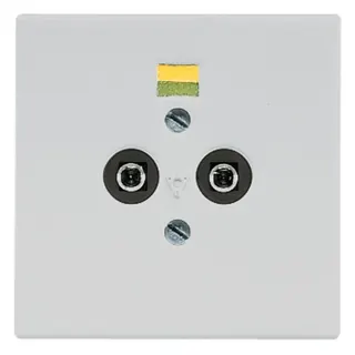 Jung Potentialausgleich-Steckdose, Duroplast, Serie LS, lichtgrau LS965-2LG