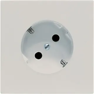 Jung SCHUKO®-Steckdose 45°, 16 A 250 V ~, Duroplast, Serie LS, lichtgrau LS520-45LG