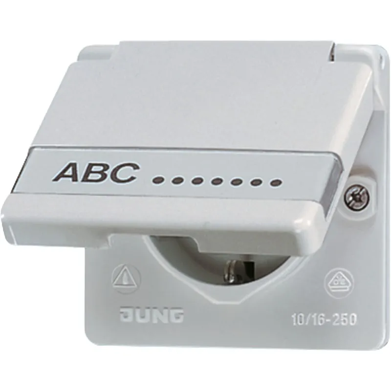 Jung Oberteil für SCHUKO®-Steckdosen /250 V ~, WG 600, grau 620NAWOT