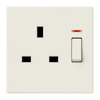 Jung Abschaltbare Steckdose, British Standard, 13 A 250 V ~, Schraubklemmen BS 1363-1, 4 mm2, LS3171KO