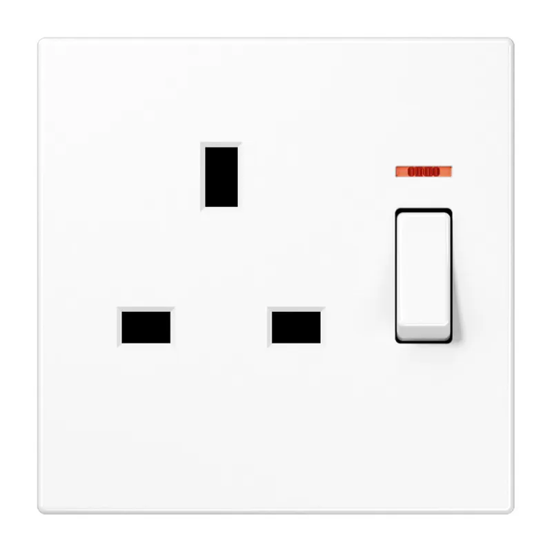 Jung Abschaltbare Steckdose, British Standard, 13 A 250 V ~, Schraubklemmen BS 1363-1, 4 mm2, LS3171KOWW