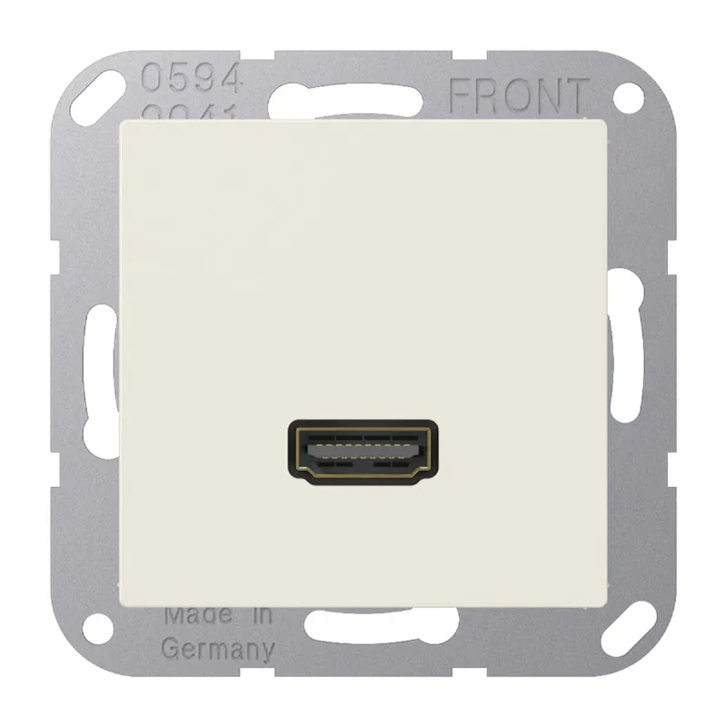 Jung Multimedia-Anschlusssystem HDMI, Serie AS, weiß MAA1112