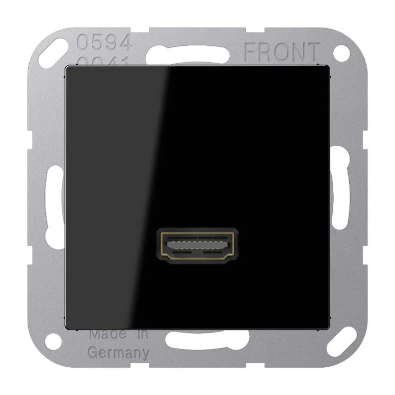 Jung Multimedia-Anschlusssystem HDMI, Serie A, schwarz MAA1112SW