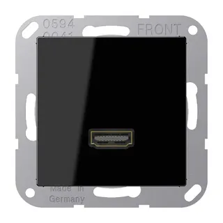 Jung Multimedia-Anschlusssystem HDMI, Serie A, schwarz MAA1112SW