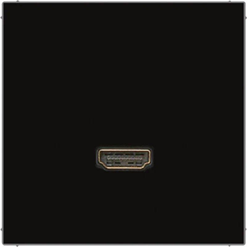Jung Multimedia-Anschlusssystem HDMI, Serie LS, schwarz MALS1112SW