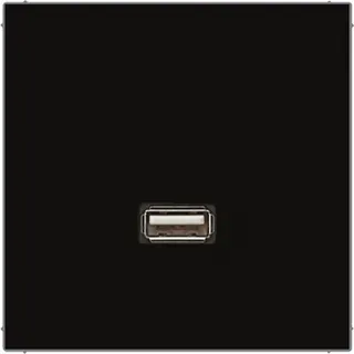 Jung Multimedia-Anschlusssystem USB 2.0, Serie LS, schwarz MALS1122SW