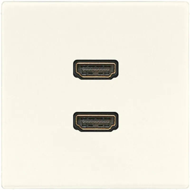 Jung Multimedia-Anschlusssystem 2 x HDMI, Serie LS, weiß MALS1133