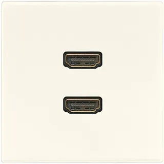 Jung Multimedia-Anschlusssystem 2 x HDMI, Serie LS, weiß MALS1133