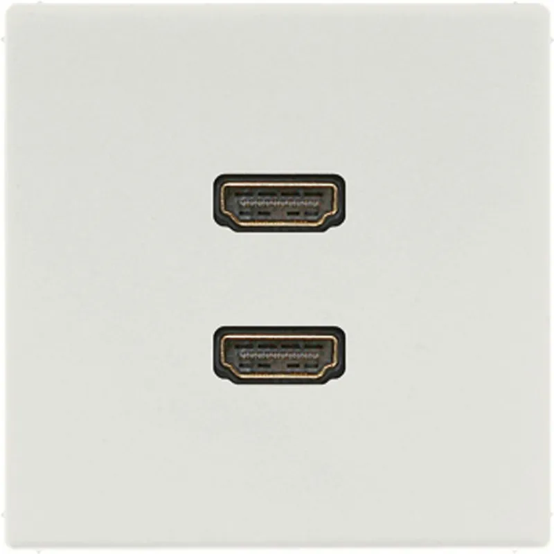 Jung Multimedia-Anschlusssystem 2 x HDMI, Serie LS, lichtgrau MALS1133LG