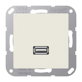 Jung Multimedia-Anschlusssystem USB 2.0, Serie AS, weiß MAA1122