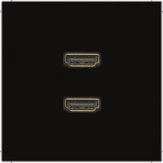 Jung Multimedia-Anschlusssystem 2 x HDMI, Serie LS, schwarz MALS1133SW