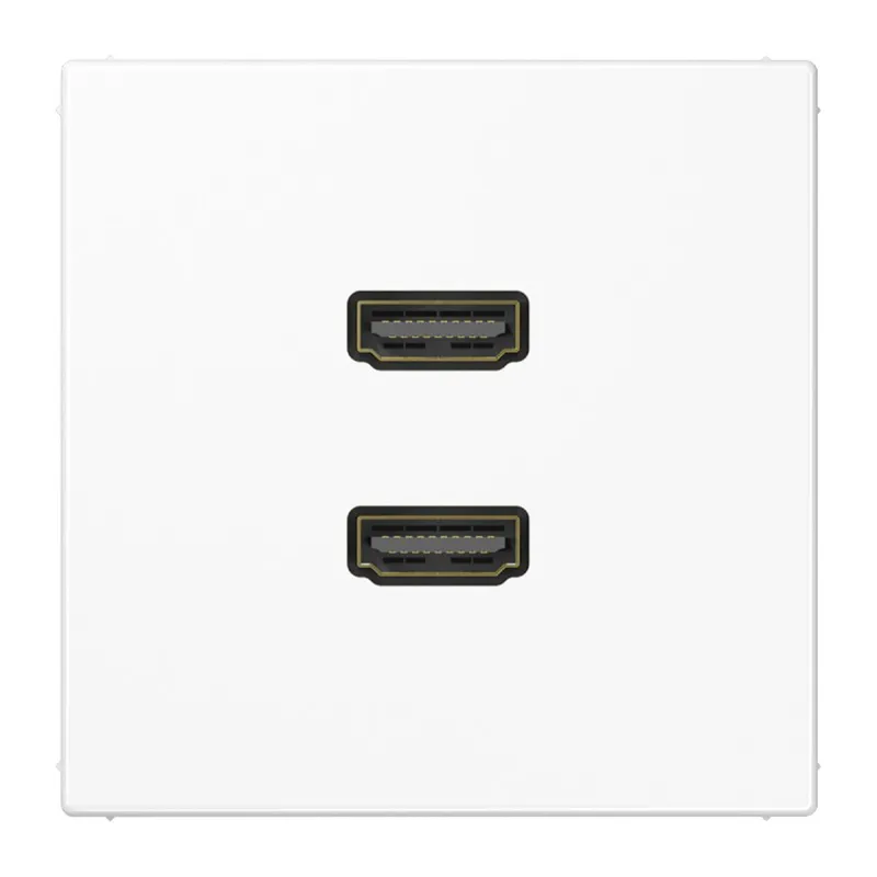 Jung Multimedia-Anschlusssystem 2 x HDMI, Serie LS, alpinweiß MALS1133WW