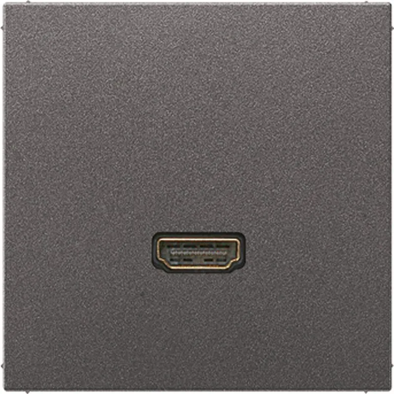 Jung Multimedia-Anschlusssystem HDMI, Serie LS, anthrazit (lackiertes Aluminium) MAAL1112AN