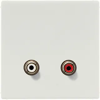 Jung Multimedia-Anschlusssystem Cinch Audio, Serie LS, lichtgrau MALS1021LG