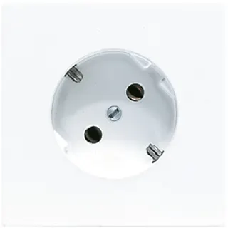 Jung SCHUKO®-Steckdose 45°, 16 A 250 V ~, ohne Krallen, Duroplast, Serie LS, alpinweiß LS520-45NWW