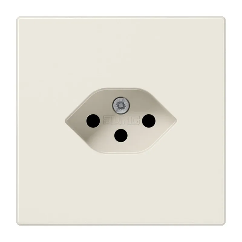 Jung Einfach-Steckdose, Schweizer Norm, Typ 13, Serie LS, weiß LS1520-13SEV