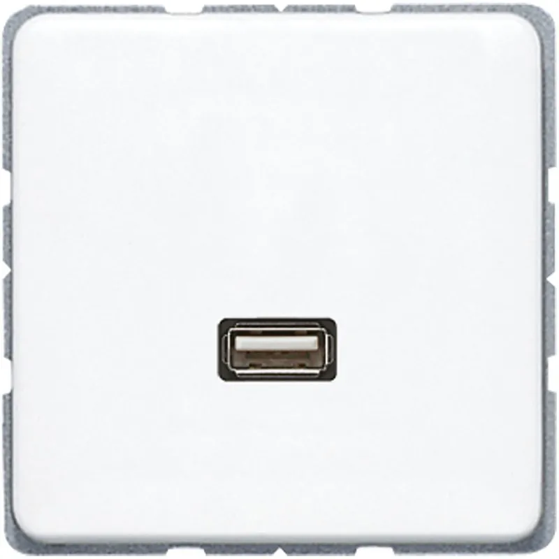 Jung Multimedia-Anschlusssystem USB 2.0, Serie CD, alpinweiß MACD1122WW