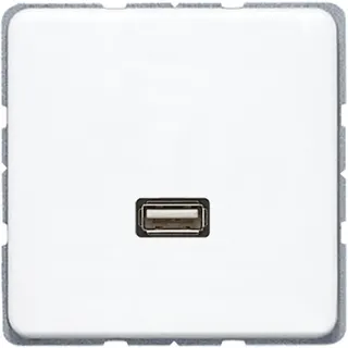 Jung Multimedia-Anschlusssystem USB 2.0, Serie CD, alpinweiß MACD1122WW