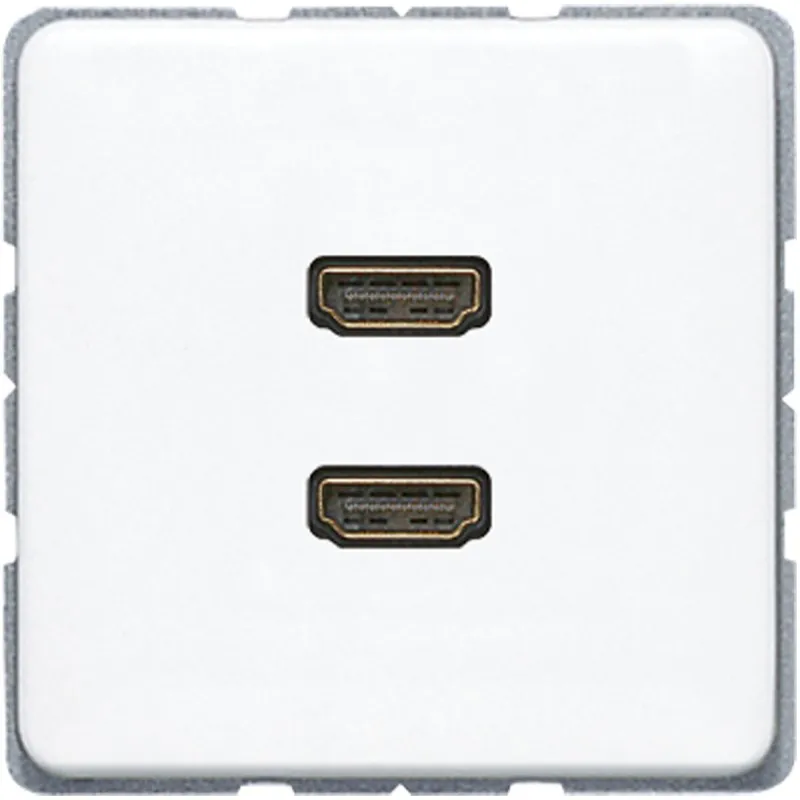 Jung Multimedia-Anschlusssystem 2 x HDMI, Serie CD, alpinweiß MACD1133WW