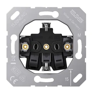 Jung SCHUKO®-Steckdoseneinsatz, 16 A 250 V ~, ohne Krallen 1520NEINS