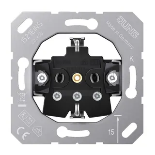 Jung SCHUKO®-Steckdoseneinsatz, 16 A 250 V ~, Schraubklemmen 1521EINS