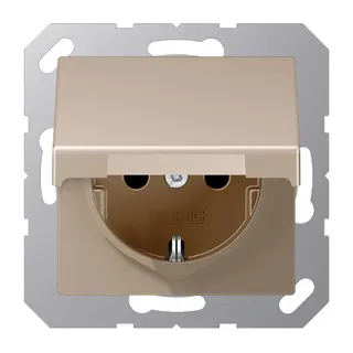 Jung SCHUKO Steckdose, 16 A 250 V ~, Serie A, champagner A1520BFKIKLCH
