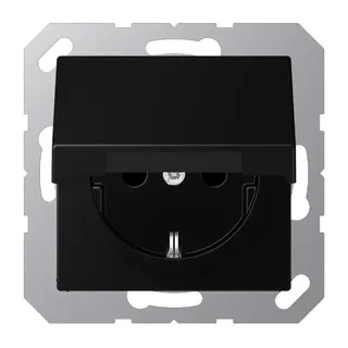 Jung SCHUKO Steckdose, 16 A 250 V ~, Serie A, graphitschwarz matt A1520BFKIKLSWM