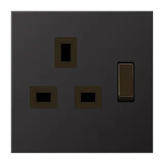 Jung Abschaltbare Steckdose, British Standard, 13 A 250 V ~, Schraubklemmen BS 1363-1, 4 mm2, ohne Krallen, SAFETY+ AL3171D