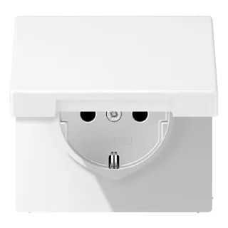 Jung SCHUKO Steckdose, 16 A 250 V ~, Serie LS, schneeweiß matt LS1520BFKIKLWWM