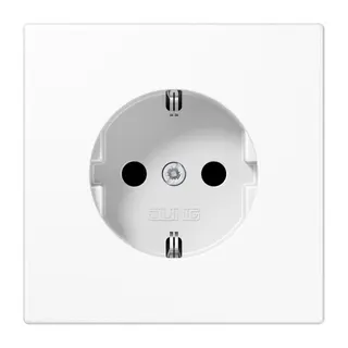 Jung SCHUKO Steckdose, 16 A 250 V ~, Schraubklemmen, Duroplast, Serie LS, alpinweiß LS1521WW