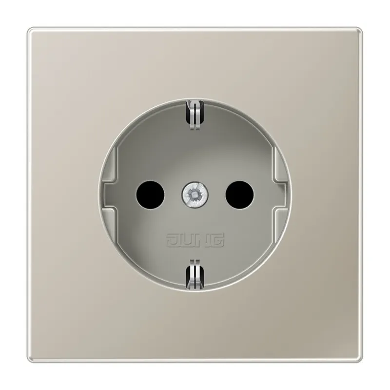 Jung SCHUKO Steckdose, 16 A 250 V ~, Schraubklemmen, Serie LS, Edelstahl ES1521