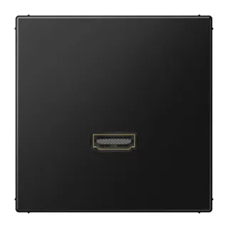 Jung Multimedia-Anschlusssystem HDMI, Serie LS, graphitschwarz matt MALS1112SWM