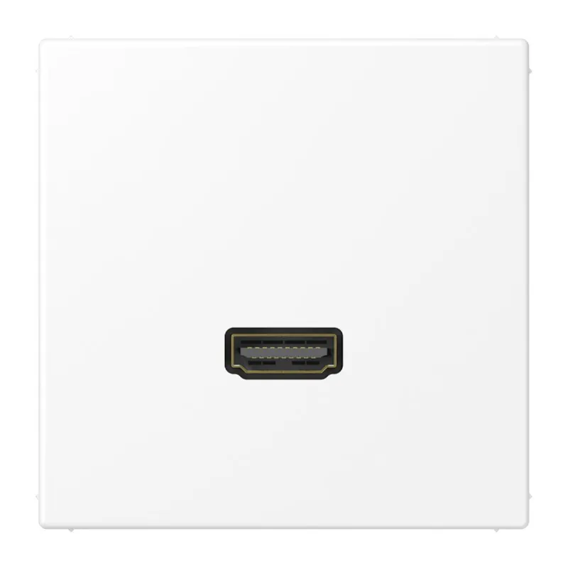 Jung Multimedia-Anschlusssystem HDMI, Serie LS, schneeweiß matt MALS1112WWM