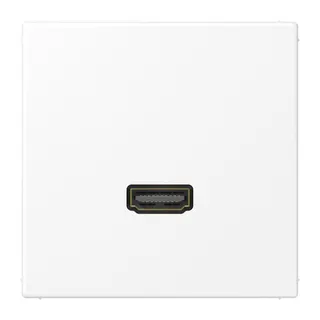 Jung Multimedia-Anschlusssystem HDMI, Serie LS, schneeweiß matt MALS1112WWM