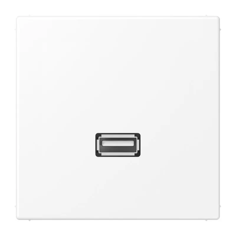 Jung Multimedia-Anschlusssystem USB 2.0, Serie LS, schneeweiß matt MALS1122WWM