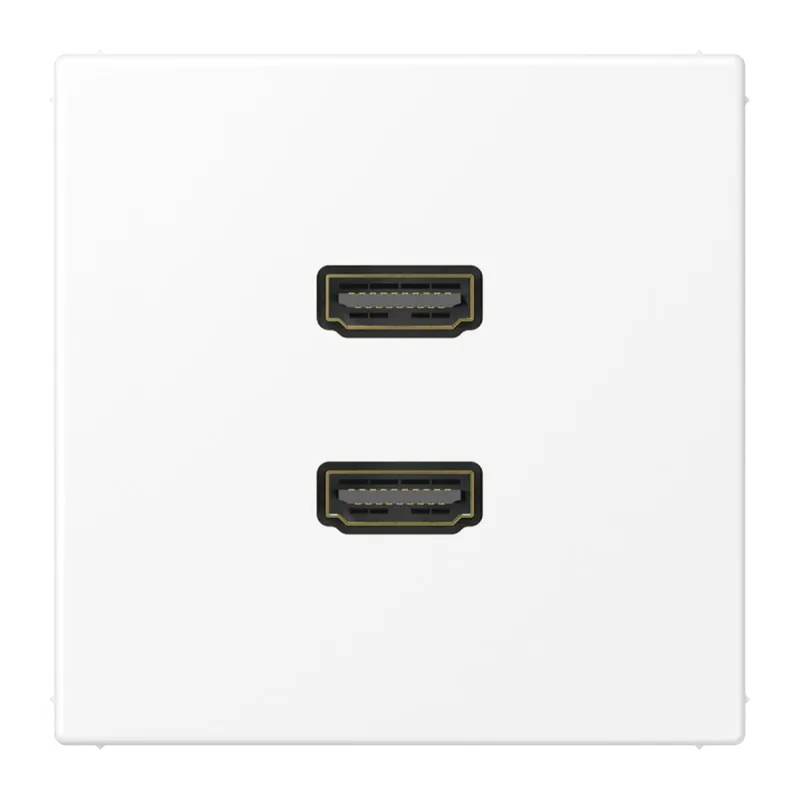 Jung Multimedia-Anschlusssystem 2 x HDMI, Serie LS, schneeweiß matt MALS1133WWM