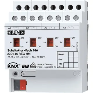 Jung KNX Schaltaktor 4fach REG 2304.16REGHM