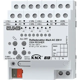 Jung KNX Rollladenaktor 4fach AC 110-230 V 2504REGHER