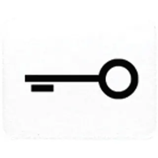 Jung Kalotte mit Symbol, lichtundurchlässig, alpinweiß, Symbol Tür 33TWW