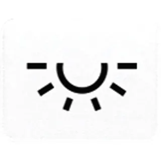 Jung Kalotte mit Symbol, lichtundurchlässig, alpinweiß, Symbol Licht 33LWW