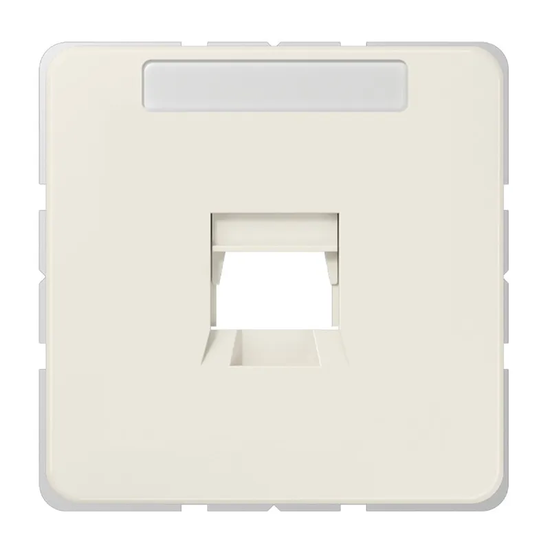 Jung Abdeckung (gerastet) für Modular-Jack-Steckbuchsen 1fach, Serie CD, weiß 569-1WE