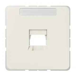 Jung Abdeckung (gerastet) für Modular-Jack-Steckbuchsen 1fach, Serie CD, weiß 569-15WE
