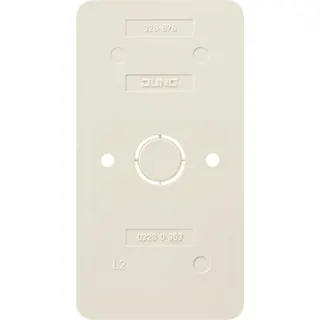 Jung Bodenplatten für die Serie AP 600 2fach, für Kombination Schalter / Steckdose Art.-Nrn.: 676 A .., 675 A .., AP 600, weiß 328-676